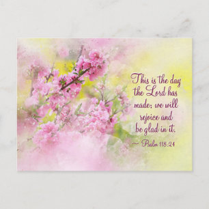 Psalm 118:24 This is the Day the Lord has Made Postcard