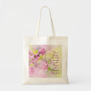 Psalm 118:24 This is the Day the Lord has Made Tote Bag