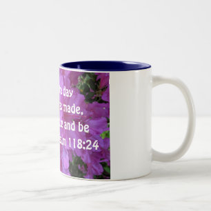 Psalm 118:24 This is the day the Lord has made Two-Tone Coffee Mug