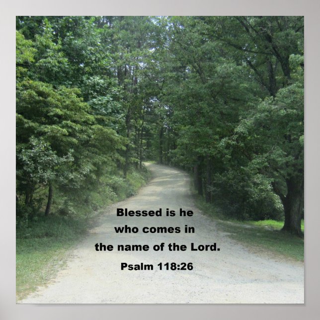 Psalm 118: 26 poster (Front)