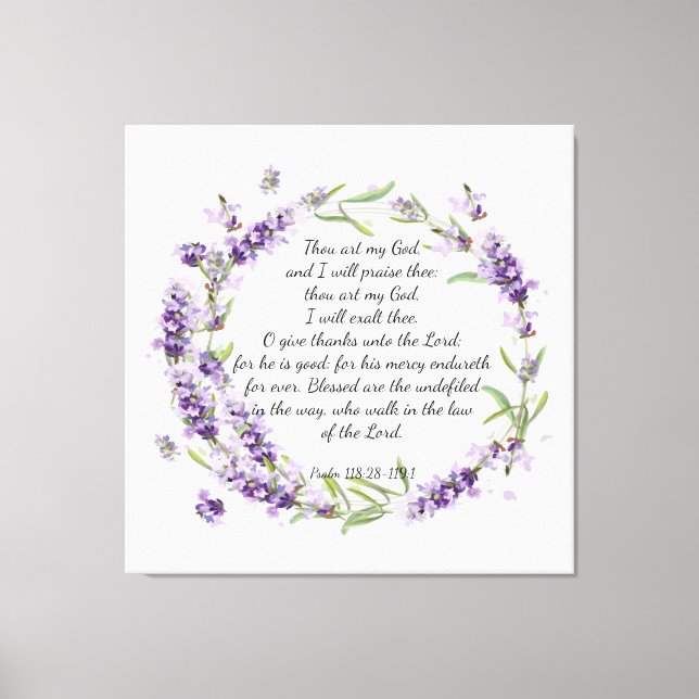 Psalm 118: 28 -119:1  acrylic print (Front)