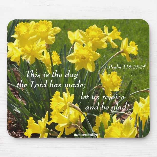 Psalm 118 Daffodil Mousepad (Front)