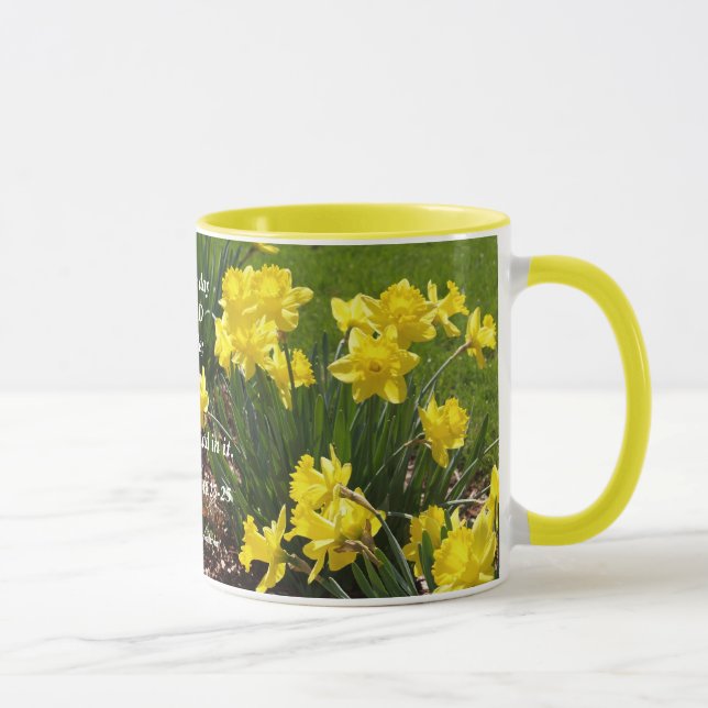 Psalm 118 Daffodil Mug (Right)