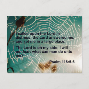 Psalm 118 - I called upon The Lord Postcard