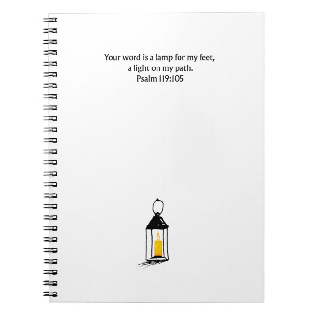 Psalm 119:105 Christian Journal Scripture Notebook (Front)