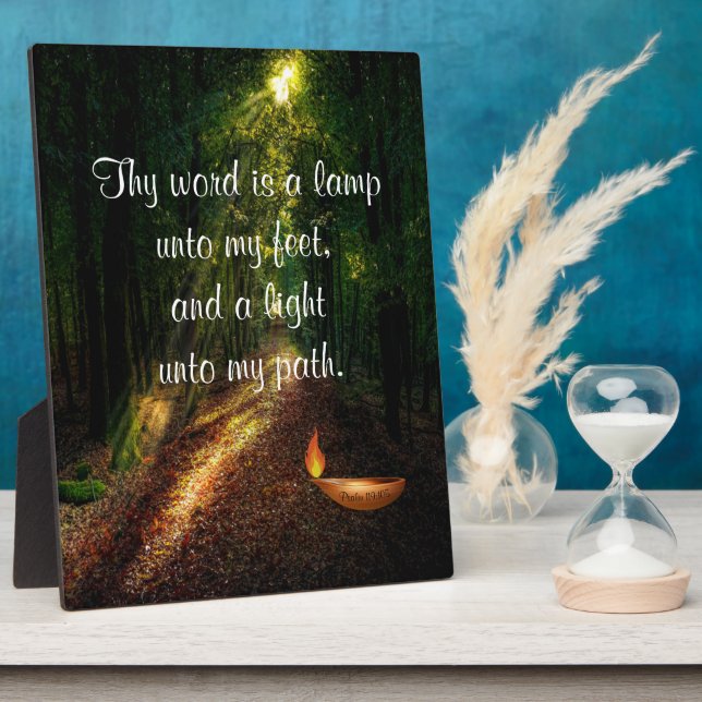 Psalm 119:105  plaque (Side)