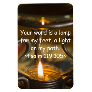 Psalm 119:105 Premium Magnet