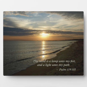 Psalm 119:105 Thy word is a lamp Plaque