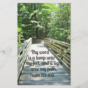 Psalm 119:105 Thy word is a lamp... Stationery