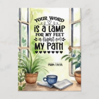 Psalm 119:105 Your Word is a Lamp Bible Verse 