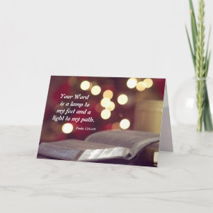 Psalm 119:105 Your Word is a Lamp to my Feet Card