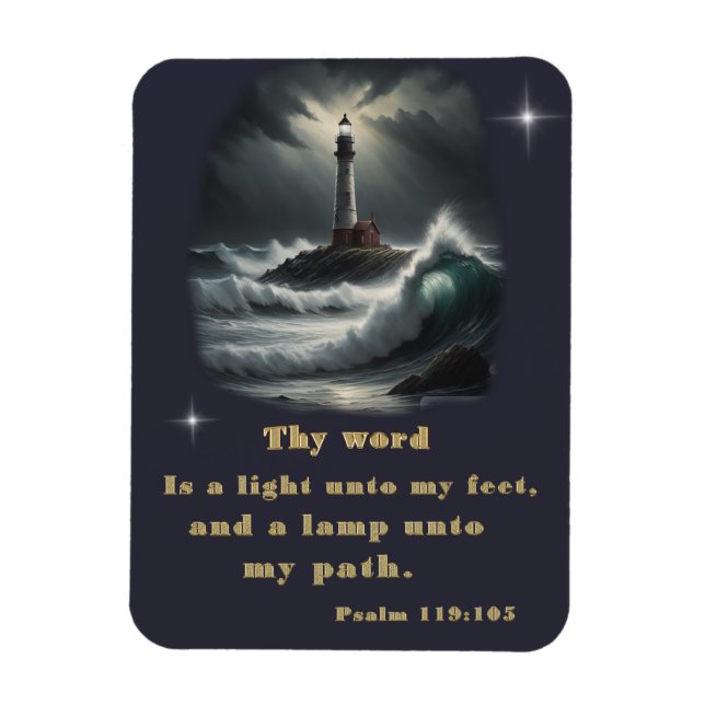 Psalm 119 Bible verse Magnet (Vertical)
