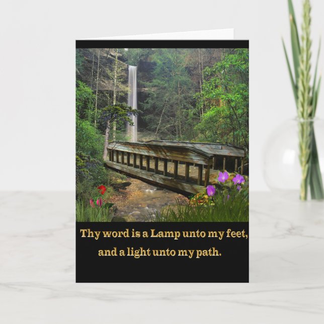 Psalm 119  Christian card (Front)