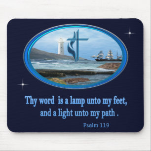 Psalm 119 Christian Clothing Mouse Mat
