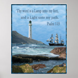 Psalm 119 Christian posters