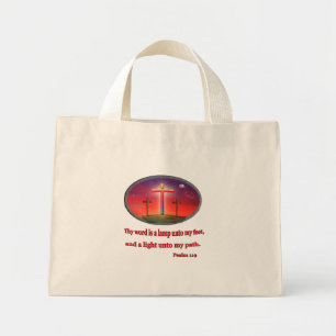Psalm 119 gifts mini tote bag