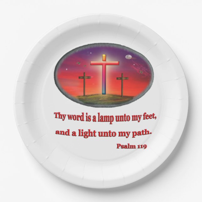Psalm 119 gifts paper plate (Front)