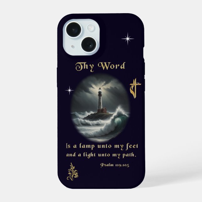 Psalm 119 iPhone 15 case (Back)