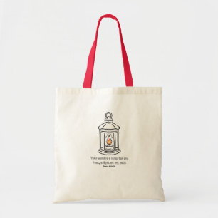 Psalm 119 Lamp & Light Tote Bag