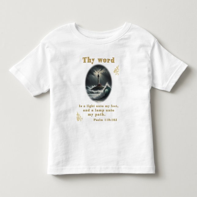 Psalm 119 toddler T-Shirt (Front)