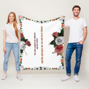 Psalm 11:5, No Violence Fleece Blanket