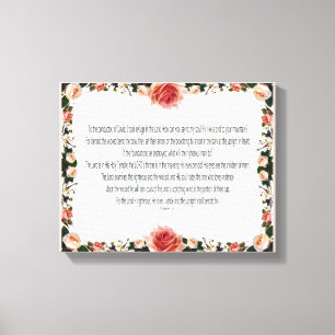 Psalm 11, I took refuge in the Lord Canvas Print