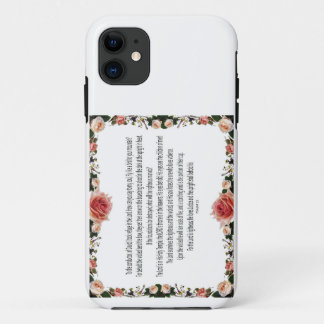 Psalm 11,  I took refuge in the Lord iPhone 11 Case