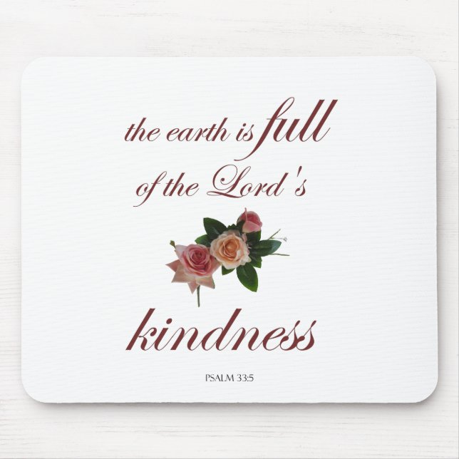 Psalm 11 Scripture Art - Divine Justice & Trust Mouse Mat (Front)