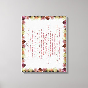 Psalm 11, Scripture, Bible Verse, Canvas Print