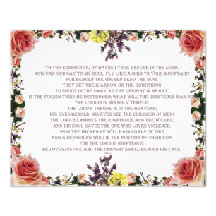 Psalm 11, The Lord Loved Justice, Photo Print