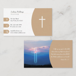 Psalm 121; 1-2 | Christian Inspirational Business Card