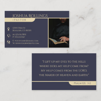 Psalm 121; 1-2 | Christian Inspirational Business Card