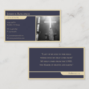 Psalm 121; 1-2   Christian Inspirational Business Card