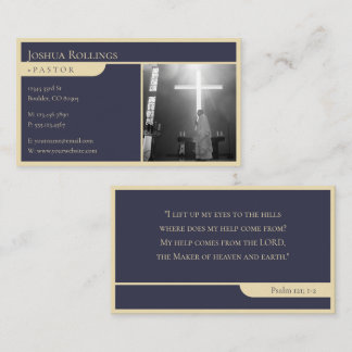 Psalm 121; 1-2 | Christian Inspirational Business Card