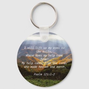 Psalm 121:1-2  key ring