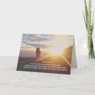 Psalm 121:1-2 My help comes from the LORD Card