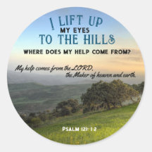 Psalm 121:1-2 * Sticker * I lift up my eyes