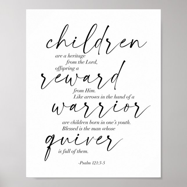 Psalm 121:3-5 poster (Front)