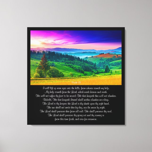 Psalm 121  canvas print (Front)