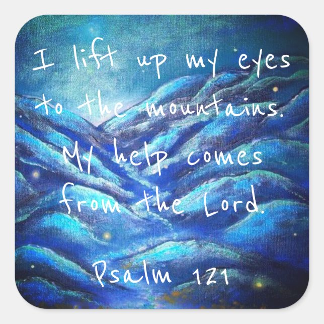 Psalm 121 Christian Scripture Stickers (Front)