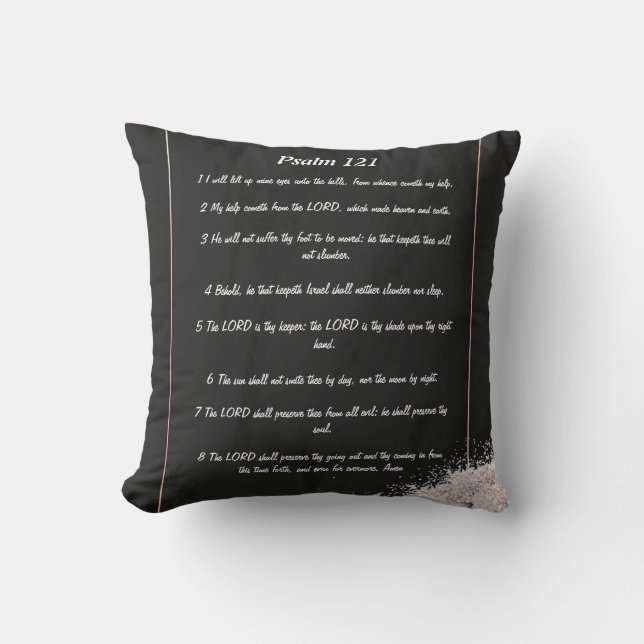 Psalm 121  cushion (Front)