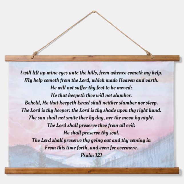 Psalm 121 hanging tapestry (Front)