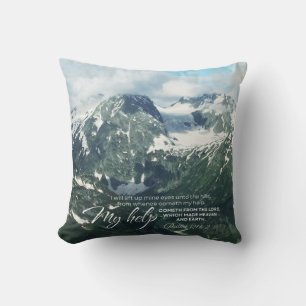 Psalm 121 I will lift up mine eyes unto the hills Cushion