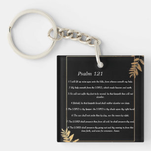 Psalm 121 keychain