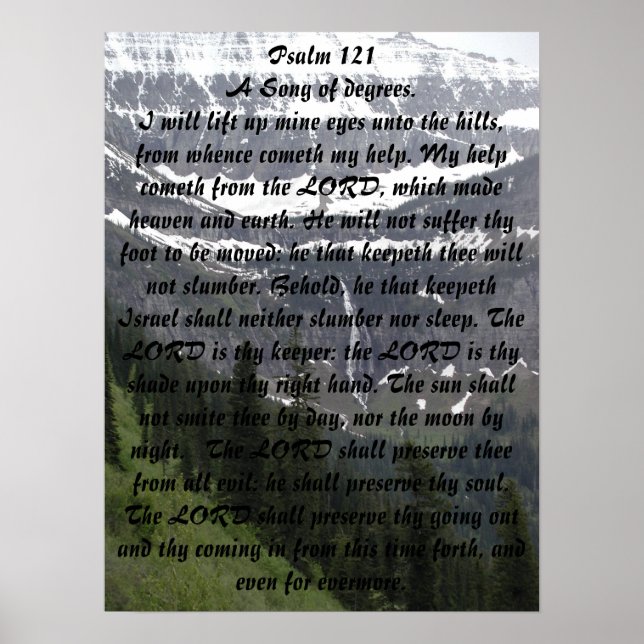 Psalm 121 poster (Front)