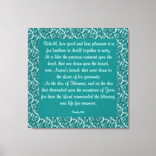 Psalm 133  canvas print