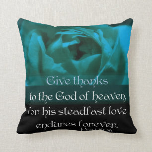 Psalm 136:26 Give Thanks.... Cushion