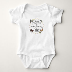 Psalm 139 14 Christian Bible Verse Quote Baby Bodysuit