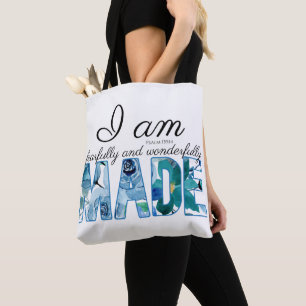 Psalm 139:14 Fearfully & Wonderfully Made Tote Bag