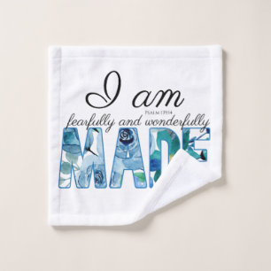 Psalm 139:14 Fearfully & Wonderfully Made Wash Cloth